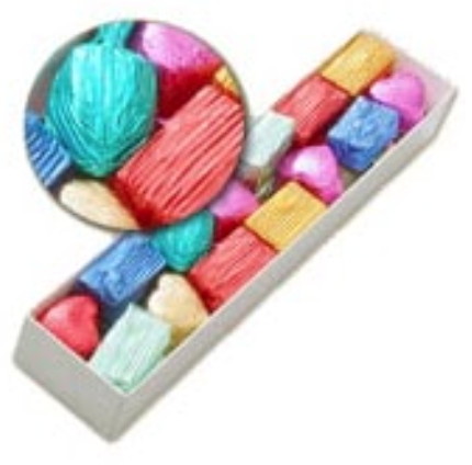 500 Gr Çikolata Yaldız Kaplı