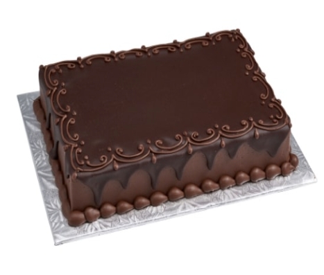 Butik Tasarım 100 Kişilik Kare Çikolatalı Yaş Pasta