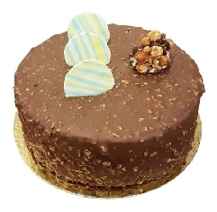 Tam Kıvamında 2-3 Kişilik Çikolatalı Yuvarlak Pasta